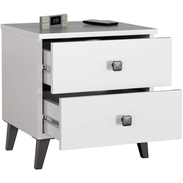 Akord Kommode Mobi Hvid/Sort 40x37x58
