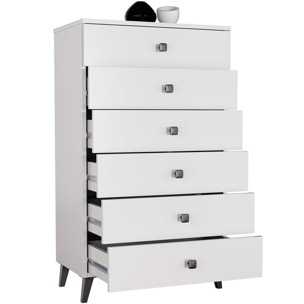 Akord Skænk Mobi Hvid/Sort 60x37x104