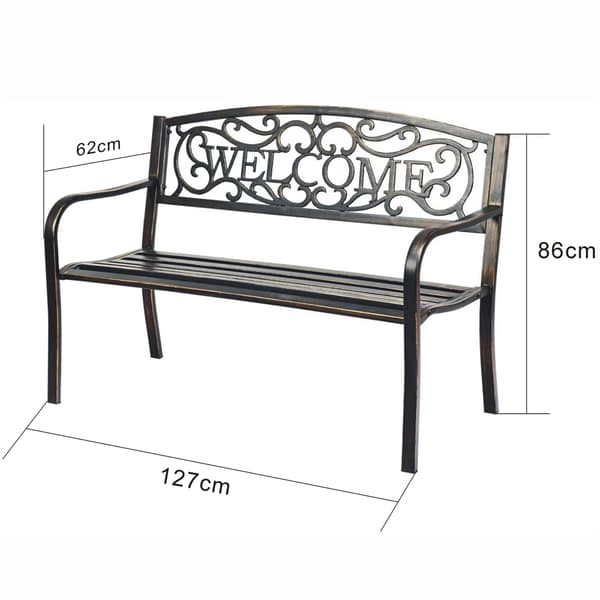 Akord Puutarhapenki Iris Ruskea 127X62X86