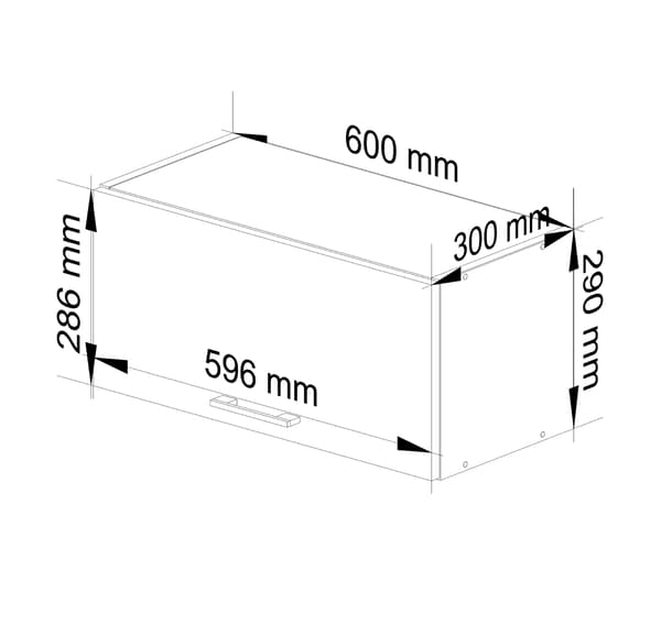 Akord Underskåp Oliwia Vit/Vit Högglans 60X30X29