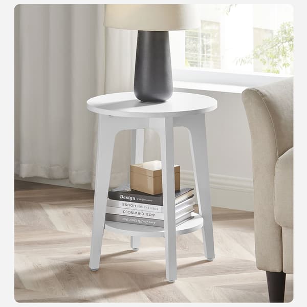 Leobert - Sidebord - Hvid - 40X50,7 Cm