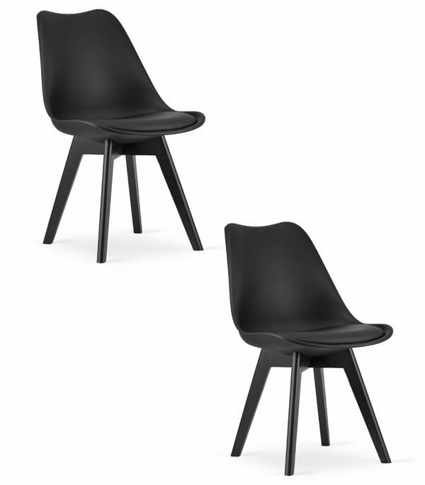 Leobert Stol Mark I Sort/Sorte Ben X 2 61X40X50