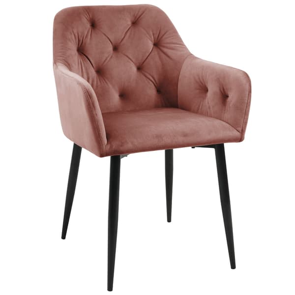 Akord Puff Alia Sammet Rosa 55X55X30