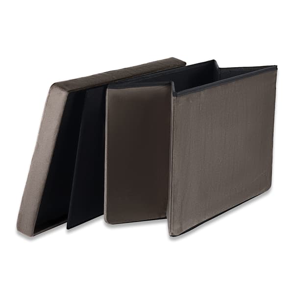Leobert - Puff - Xl - Sammet Brun - 60X38X38 Cm