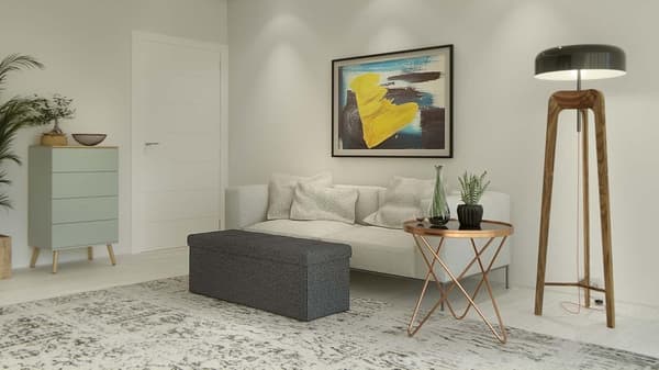 Leobert - Puff - Mörkgrå - 110X38X38 Cm