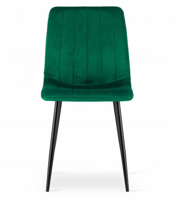 Stuhl Lava, Samt, Dunkelgrün, 1 Stück