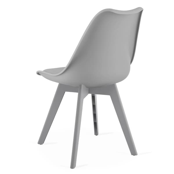Leobert - Stol - Mark - Grå/Grå Ben - 49X43X82 Cm - Set Med 2