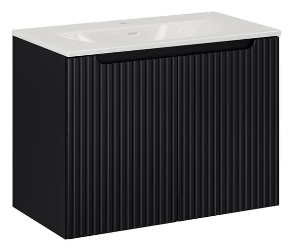 Badrumsmöbelset 80 Cm Med Integrerat Tvättställ - Sky