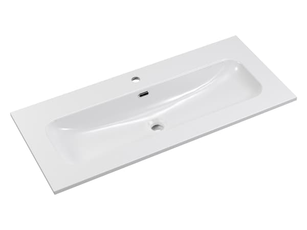 Tvättställ 100 Cm - Vit Högglans