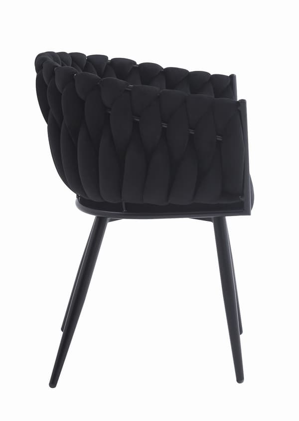 Stuhl Orion Aus Samt, Schwarz, 2Er - Set