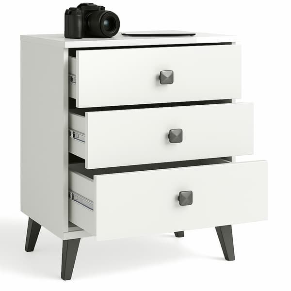 Akord Kommode Mobi Hvid/Sort 40x37x58