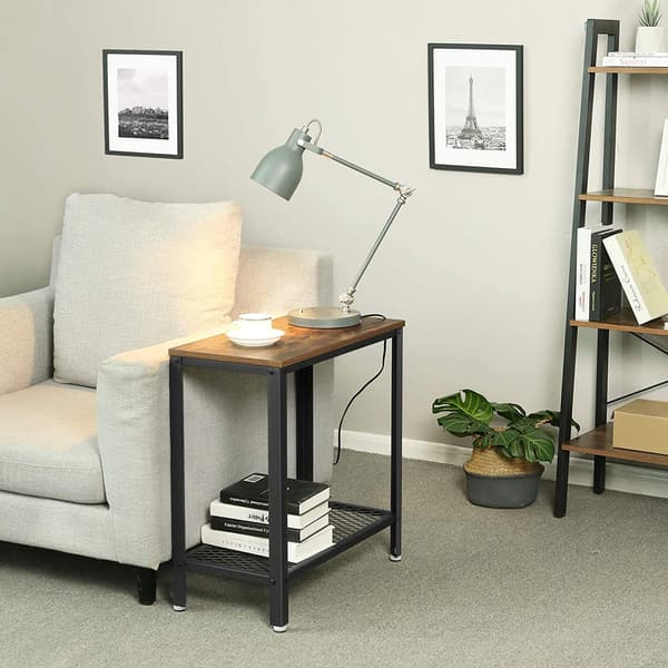 Leobert - Konsolbord - Rustik Brun/Sort - 60X30X60 Cm