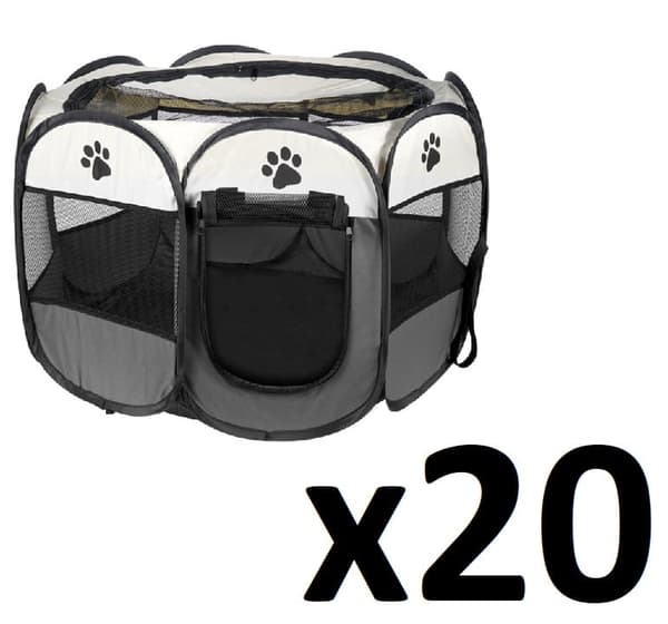 Leobert - Djurhage - Grå - 74X74X43 Cm - Set Med 20