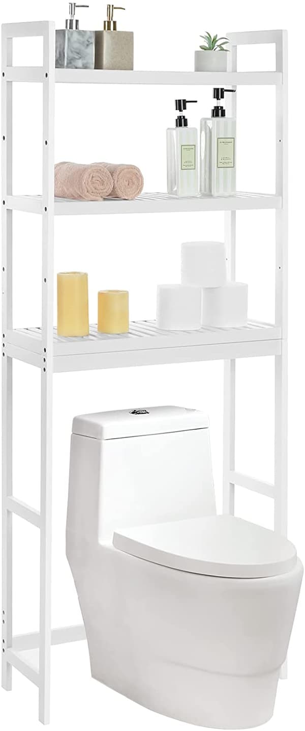 Leobert - Badrumsskåp - Vit - 63X26X163 Cm