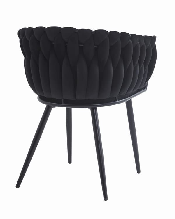 Stuhl Orion Aus Samt, Schwarz, 2Er - Set