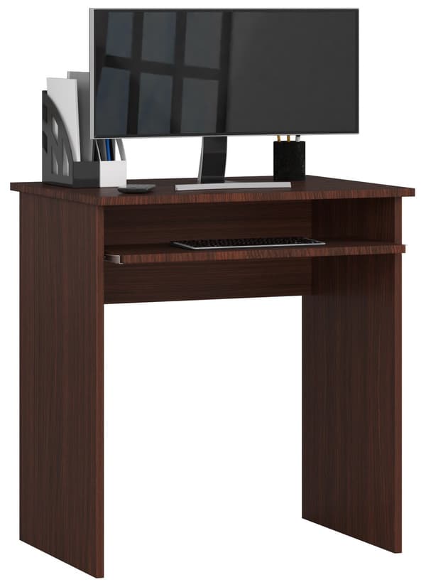 Akord Star computerskrivebord, hvid Akord Star computerskrivebord, wenge