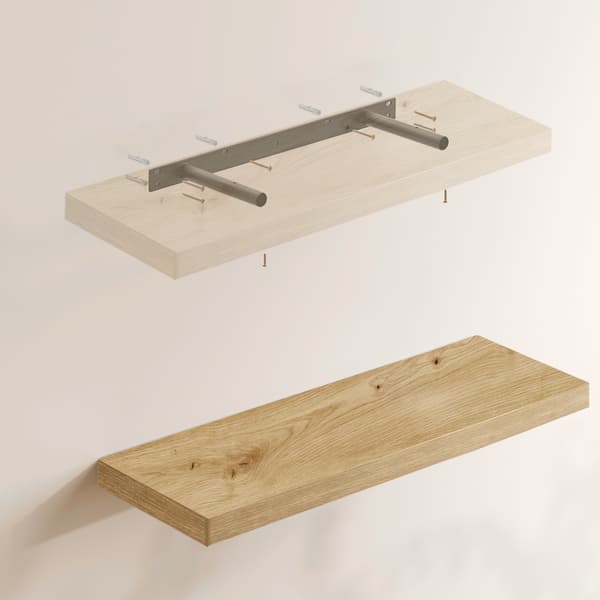 Leobert - Væghylde - Artisan-Eg - 80 Cm