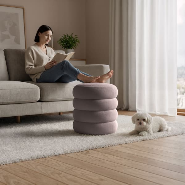 Akord Sittpuff Snuggo Dämpad Rosa