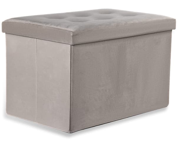 Leobert - Puff - Xl - Sammet Beige - 60X38X38 Cm