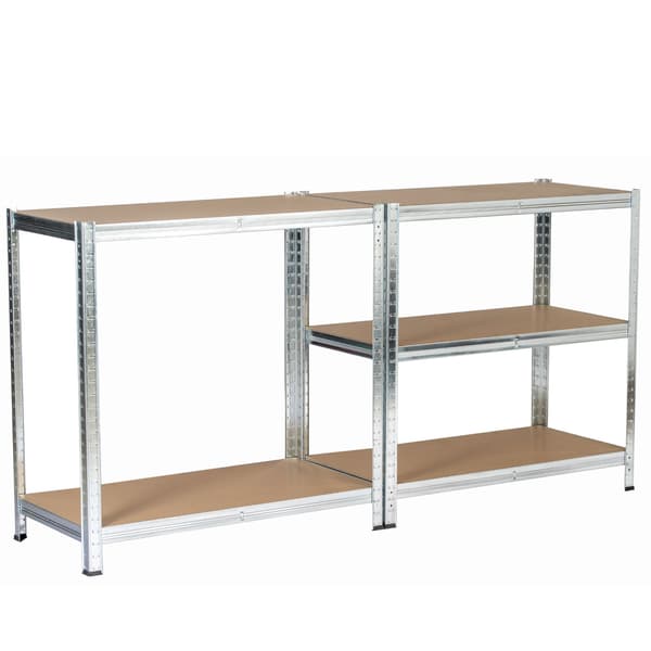 Akord Metalshelf Sølv 90x40x180