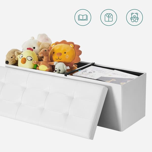 Leobert - Puff - Vit - 110X38X38 Cm