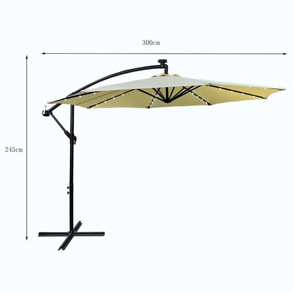 Akord Milin haveparasol, beige