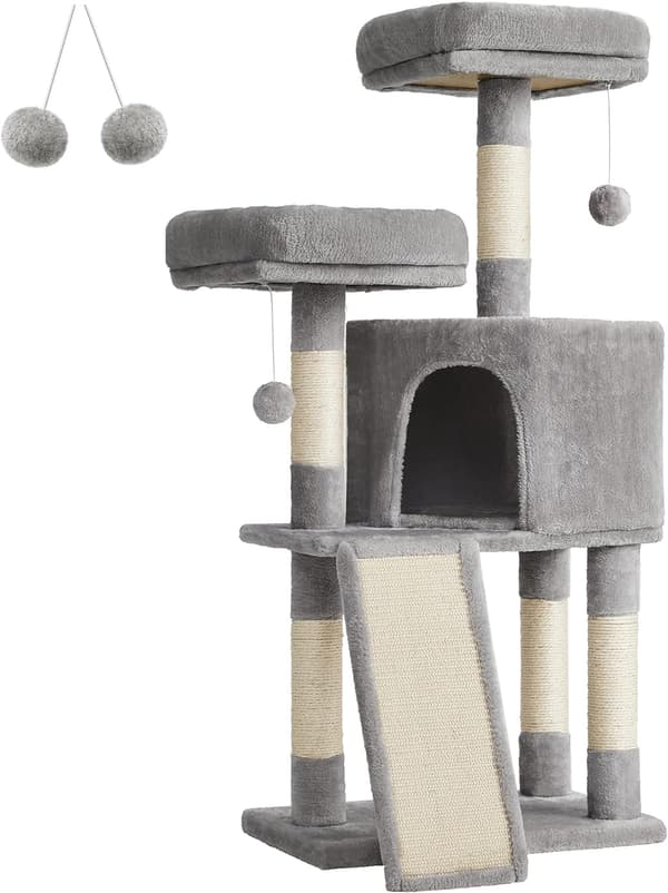 Leobert - Klösträd - Ljusgrå - 50X35X115 Cm