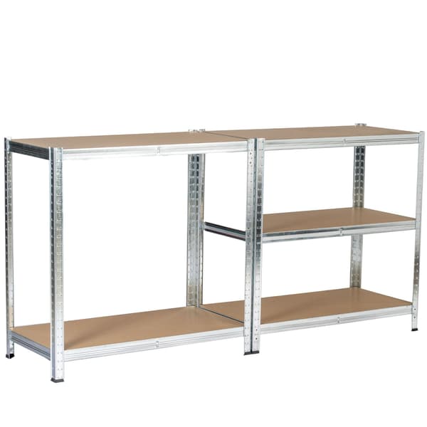 Akord Metalshelf Sølv 90x30x180