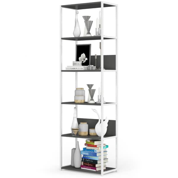 Akord Metalskænk Loft Hvid/Grå 60x32x192