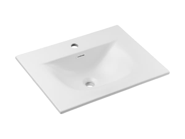 Infällt Tvättställ 60 Cm - Vit