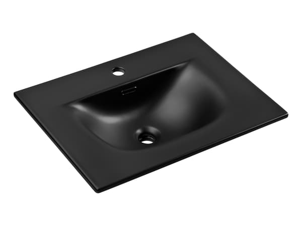 Ovenpåliggende Håndvask 60 Cm - Sort