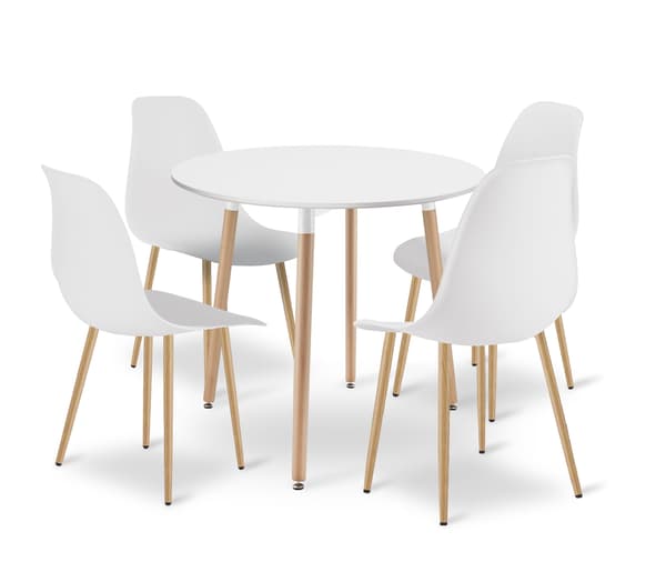 Leobert - Matgrupp - Wat - Vit - 80 Cm - 5 Delar