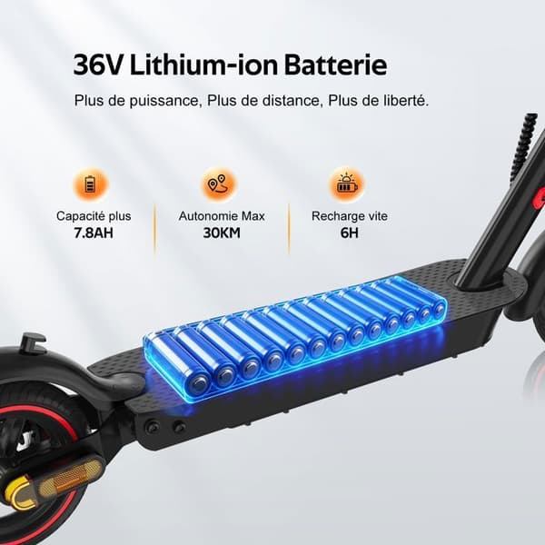 EVERCROSS TECH EV85F Elscooter 545W 36V 7,8Ah hopfällbar