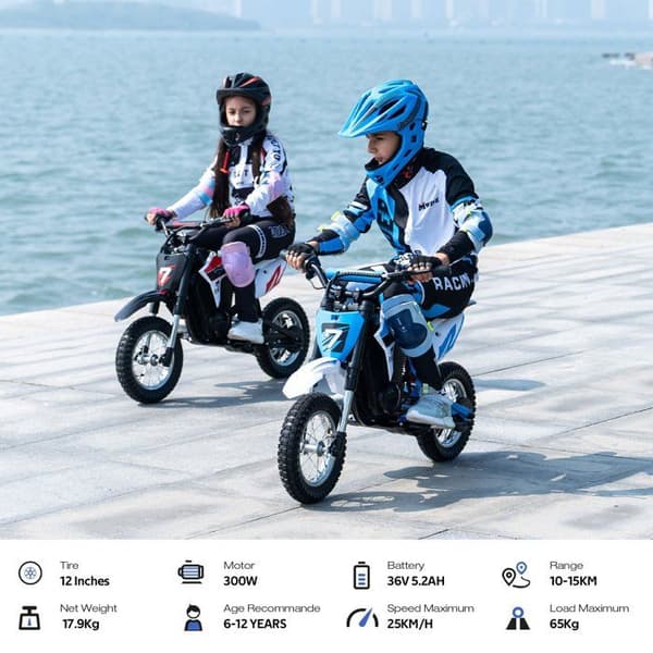 EVERCROSS TECH EV12MPRO elmoto för barn 300W 36V 5,2Ah