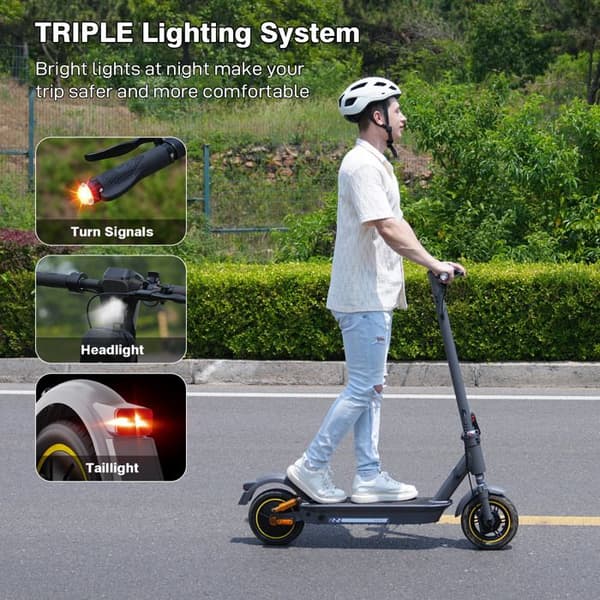EVERCROSS TECH EV10S MAX Elscooter 1100W 48V 27Ah Hopfällbar grå