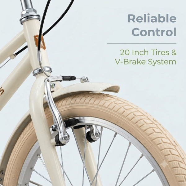 EVERCROSS TECH EM2 Børnebycykel 20" Stålramme V-bremser