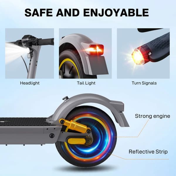 EVERCROSS TECH EV10S MAX Elscooter 500W 48V 18Ah Bluetooth-app