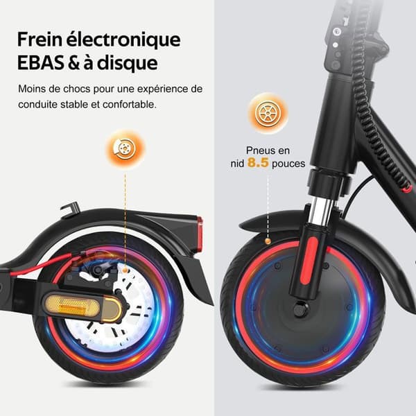 EVERCROSS TECH EV85F Elscooter 545W 36V 7,8Ah hopfällbar