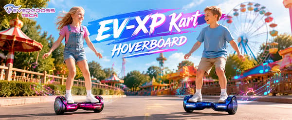 EVERCROSS TECH XP HIPHOP hoverboard 2x110W batteri 36V 4Ah ABS+PC