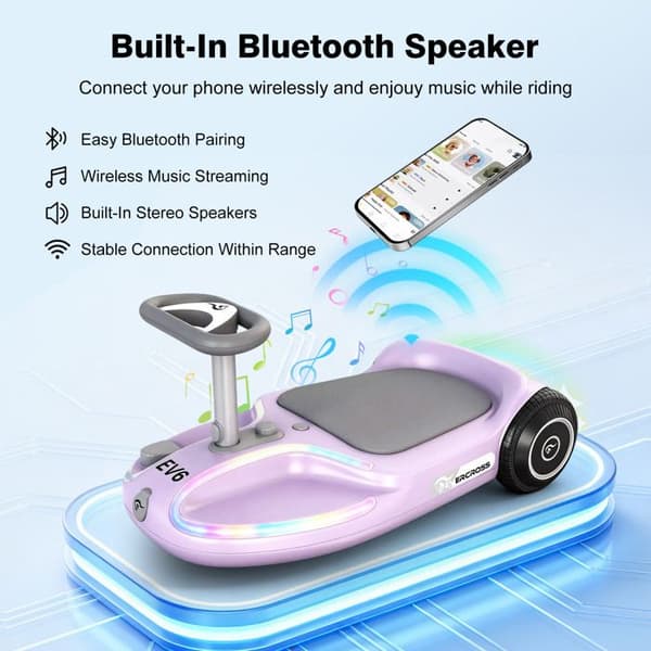EVERCROSS TECH EV6 Elbil för barn 90W 2,6Ah