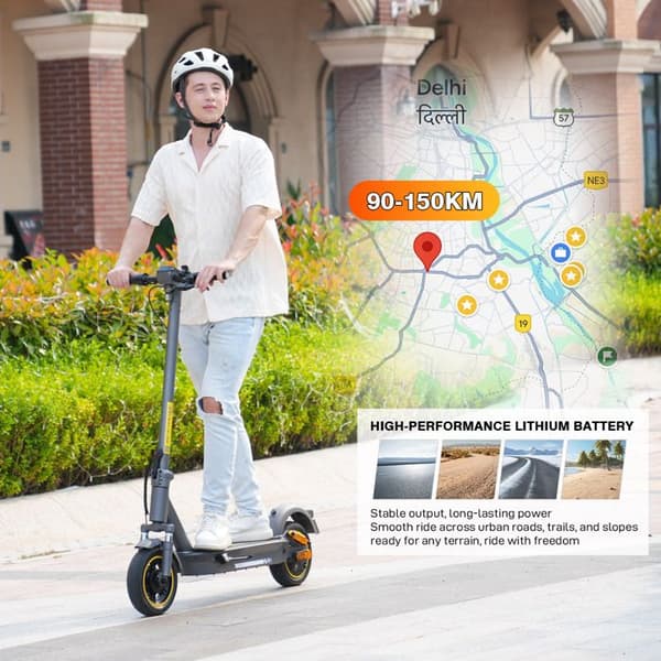 EVERCROSS TECH EV10S MAX Elscooter 500W 48V 18Ah Bluetooth-app