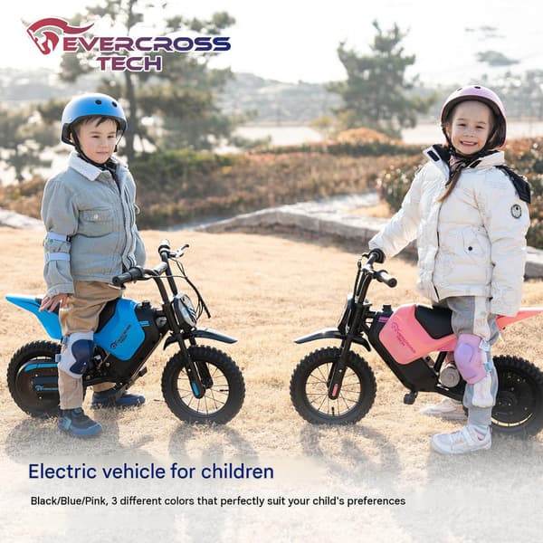EVERCROSS TECH EV05M Børne el-motorcykel 150W 14,4V/5,2Ah 12" dæk