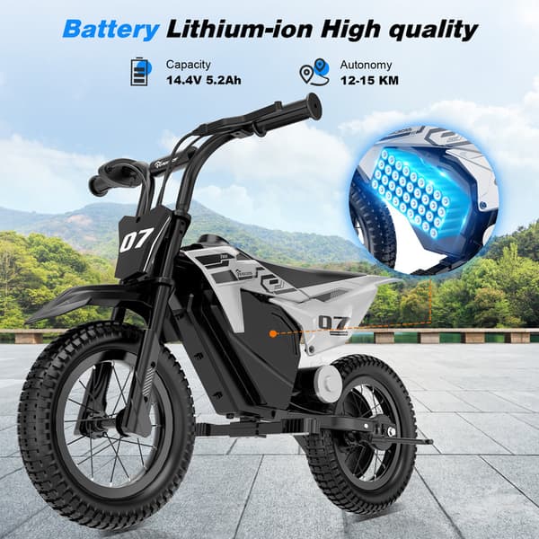 EVERCROSS TECH EV13M El-motorcykel børn 150W 14,4V/5,2Ah Grå