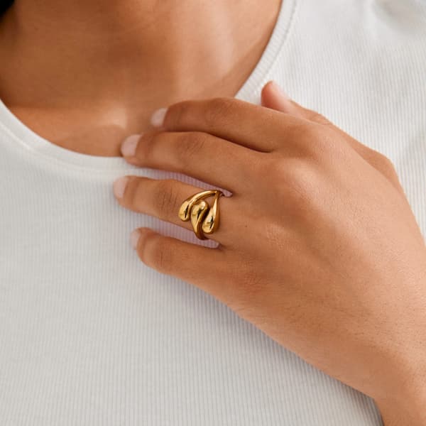 Pilgrim Jennings Ring Gullbelagt