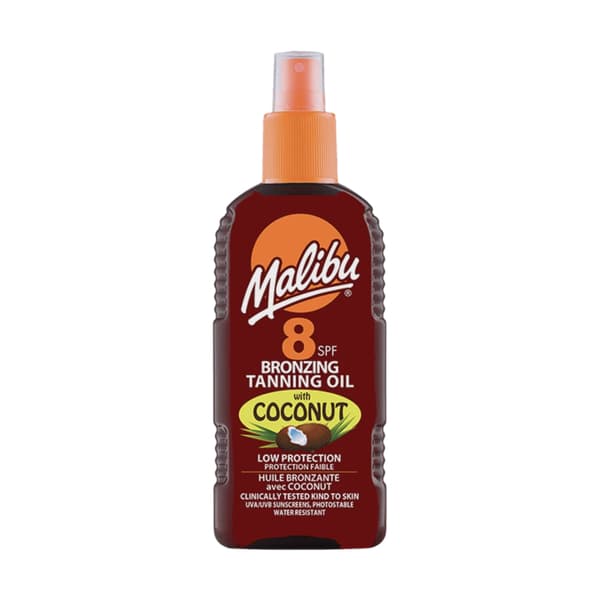 Malibu Tanning Oil Coconut SPF8 200ml