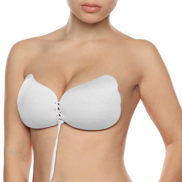 Bye Bra Lace Bra White Strl D