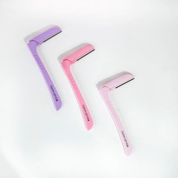 Brushworks Precision Eyebrow Razor 3-pak