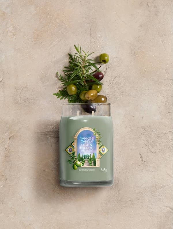 Yankee Candle Olive & Cypress Candle Large