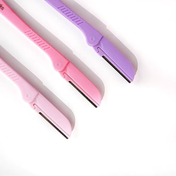 Brushworks Precision Eyebrow Razor 3-pak