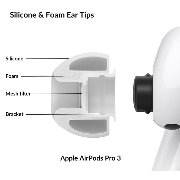 Silicone Ear Tips - AirPods Pro 3 - Large